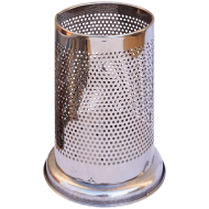 Suport tacamuri inox perforat 16cm argintiu Adison